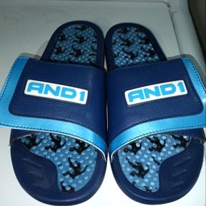 Men's And1 Flip Flops / Sandals- Size Large (11-12) - Blue